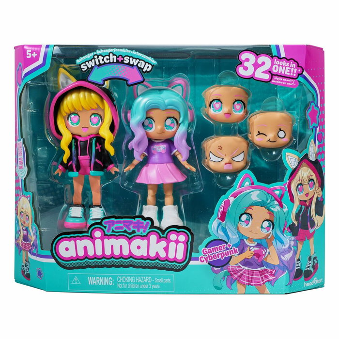 Bandai Animakii Poupée Personnalisable CyberPunk et Gameuse