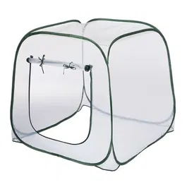 Nature Serre de Jardin Pop-Up 100x100x100 cm - Protection Anti-UV, Toile PE Transparent 0.8 mm, Microclimat, Plisable