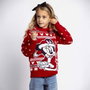 Cerdá - Sweater à points motifs de Noël Minnie - Taille 6 ans - Rouge