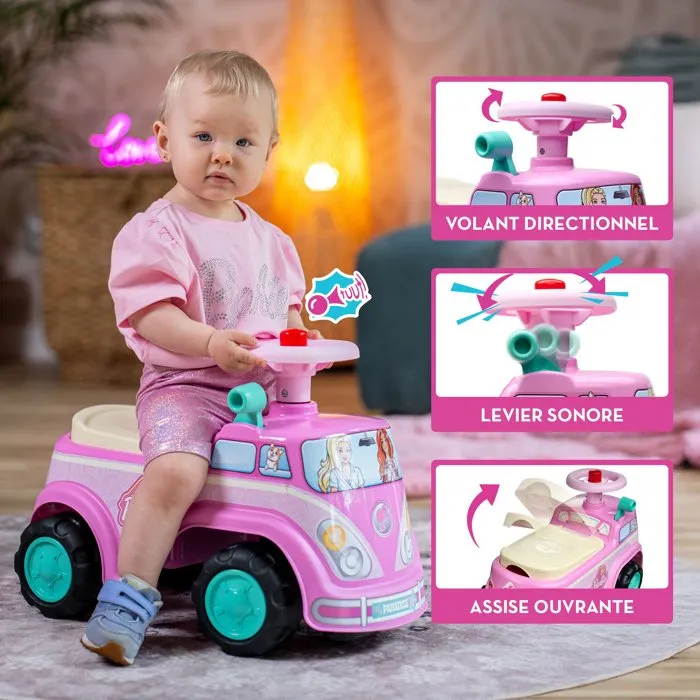 Falk Porteur Van rétro Barbie Falk Porteur Van rétro Barbie