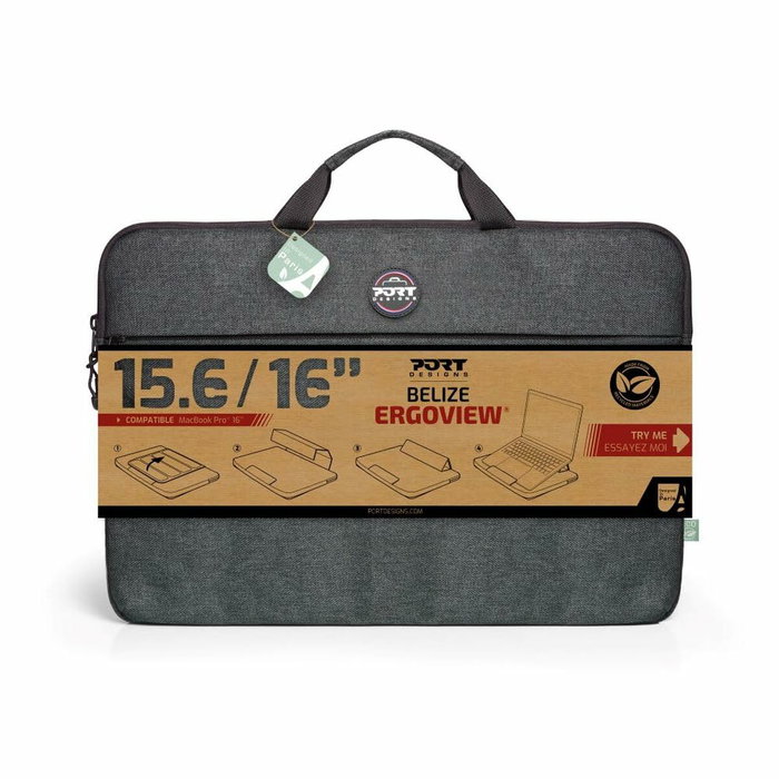 Port Designs Sacoche BELIZE II ERGOVIEW Gris 15.6/16''