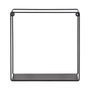 Home Deco Factory Lot de 3 étagères en métal carré BLACK FOREST