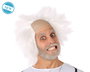 Peluca Científico Loco pour costume déguisement - Perruque blanche ébouriffée avec calvitie factice - 110 g