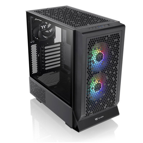 Thermaltake Ceres 330 TG Boîtier PC Gaming Midi Tower Noir avec Panneau Latéral en Verre Trempé
