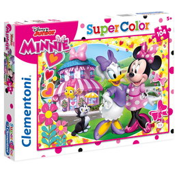 Clementoni - Puzzle SuperColor Minnie Mouse - 104 pièces - Pour filles à partir de 5 ans
