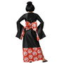 Déguisement Kimono Geisha Noir pour Femme Adulte - Taille XL, Polyester, Nouveauté 2023
