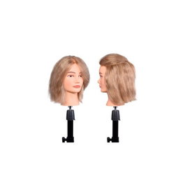 Bifull Tête de mannequin cheveux 100% humains blond clair 35-40cm