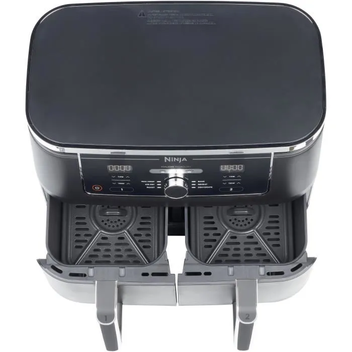 Ninja AF400EU Foodi Max Dual Zone - Friteuse Air Fryer sans huile - Capacité 9,5L - 2 zones indépendantes - 6 programmes (2470W) Ninja AF400EU Foodi Max Dual Zone - Friteuse Air Fryer sans huile - Capacité 9,5L - 2 zones indépendantes - 6 programmes (2470W)