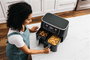 Ninja AF400EU Friteuse à air 6 en 1 avec compartiment double Max Crisp, 9.5 L - Asseur, rôtisseur, four, réchauffage, déshydrateur