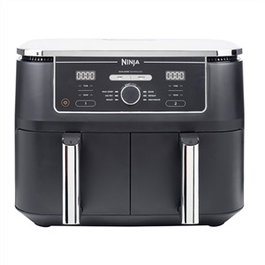 Ninja AF400EU Friteuse à air 6 en 1 avec compartiment double Max Crisp, 9.5 L - Asseur, rôtisseur, four, réchauffage, déshydrateur