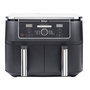 Ninja AF400EU Friteuse à air 6 en 1 avec compartiment double Max Crisp, 9.5 L - Asseur, rôtisseur, four, réchauffage, déshydrateur