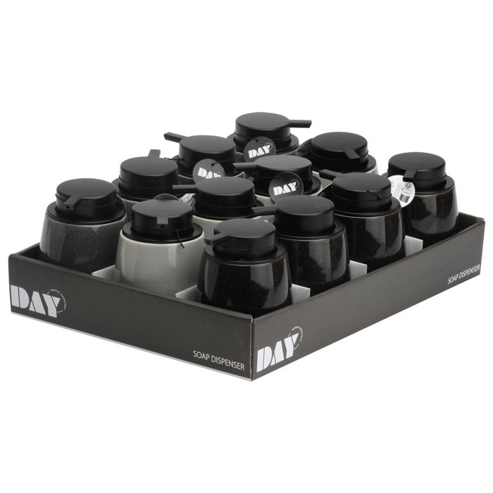 Day Distributeur de savon 300 ml en grès en couleurs assorties