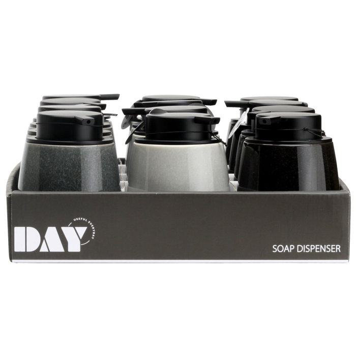 Day Distributeur de savon 300 ml en grès en couleurs assorties