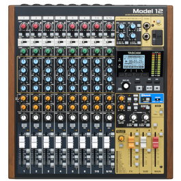 TASCAM Model-12 Table de mixage 10 canaux avec enregistreur 12 pistes et interface audio USB