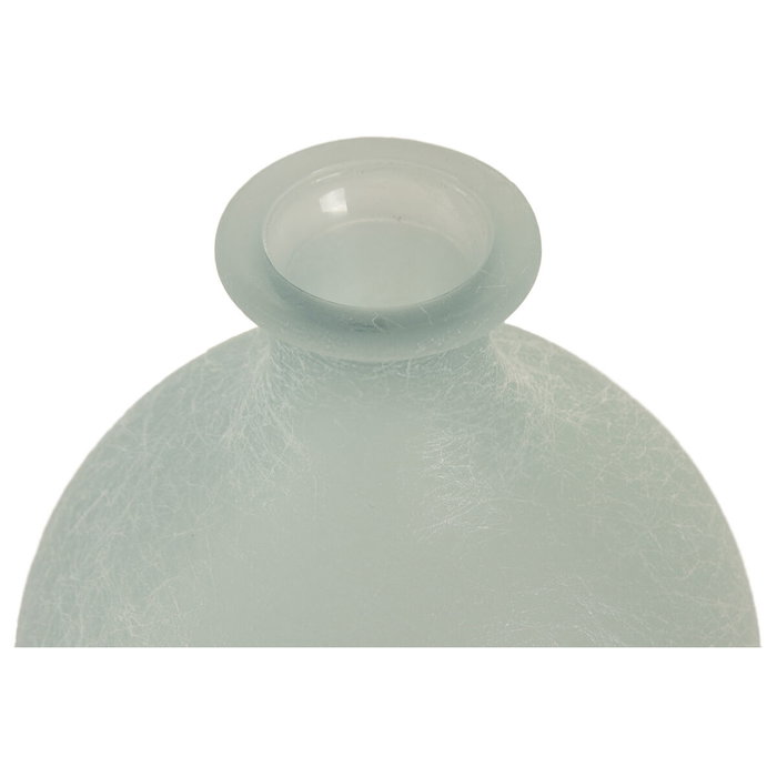 Home ESPRIT Vase bleu ciel en cristal recyclé méditerranéen 16 x 16 x 38 cm Home ESPRIT Vase bleu ciel en cristal recyclé méditerranéen 16 x 16 x 38 cm