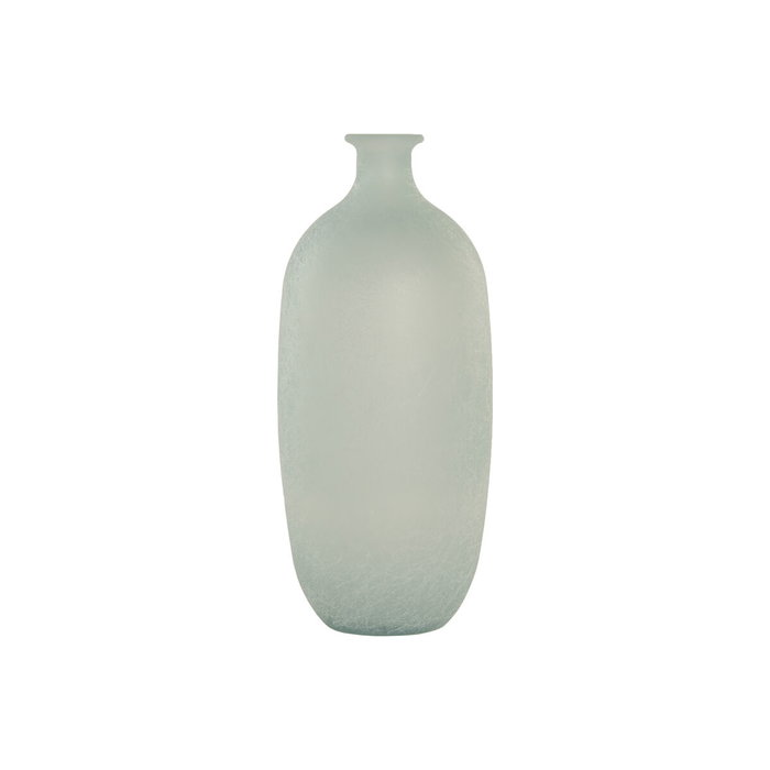 Home ESPRIT Vase bleu ciel en cristal recyclé méditerranéen 16 x 16 x 38 cm Home ESPRIT Vase bleu ciel en cristal recyclé méditerranéen 16 x 16 x 38 cm