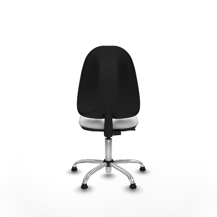 PIQUERAS Y CRESPO Chaise de bureau Algarra, Tissu blanc, Base chromée PIQUERAS Y CRESPO Chaise de bureau Algarra, Tissu blanc, Base chromée