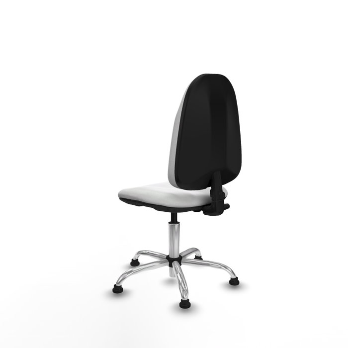PIQUERAS Y CRESPO Chaise de bureau Algarra, Tissu blanc, Base chromée PIQUERAS Y CRESPO Chaise de bureau Algarra, Tissu blanc, Base chromée