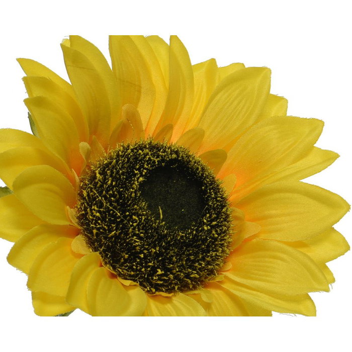 Everlands Branche de tournesol artificiel jaune 10 x 15 x 72 cm