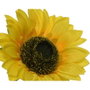Everlands Branche de tournesol artificiel jaune 10 x 15 x 72 cm