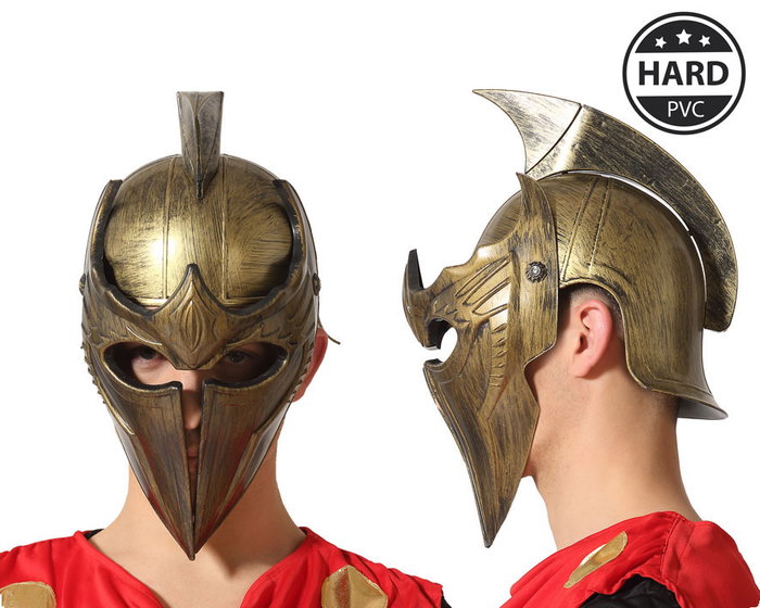Atosa Casque Romain Doré avec Crête pour Gladiateur ou Général de l'Époque Atosa Casque Romain Doré avec Crête pour Gladiateur ou Général de l'Époque