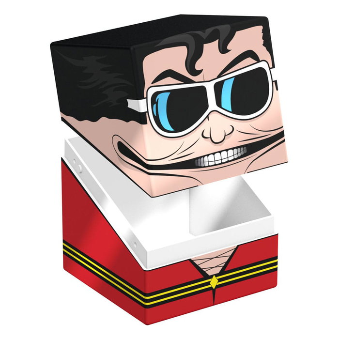 Ultimate guard Boîte Squaroes DC Justice League – Coffret de rangement pour cartes, jusqu’à 100 cartes, 98,5 x 76 x 75 mm