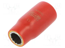 BAHCO Douille isolée 13 mm 12 pans 1/2 de pouce 1kV