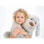 Gipsy Toys Flatoutou Peluche Chien Gris 50 cm - Peluche Douce et Réconfortante