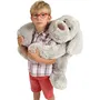Gipsy Toys Flatoutou Peluche Chien Gris 50 cm - Peluche Douce et Réconfortante
