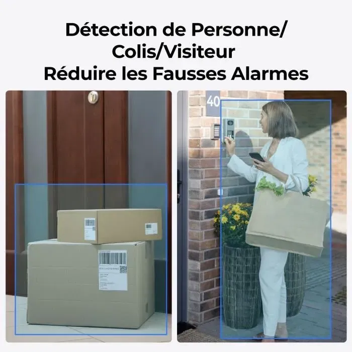 Reolink D340P - Caméra dôme IP intérieure/extérieure 5MP, champ de vision 180°, vision nocturne, audio bidirectionnel, compatible Google Assistant, alimentation PoE - Noir