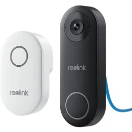 Reolink D340P - Caméra dôme IP intérieure/extérieure 5MP, champ de vision 180°, vision nocturne, audio bidirectionnel, compatible Google Assistant, alimentation PoE - Noir