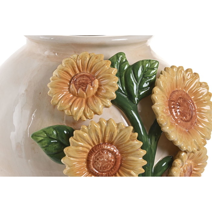 Home ESPRIT Vase Shabby Chic Jaune Beige Céramique Home ESPRIT Vase Shabby Chic Jaune Beige Céramique