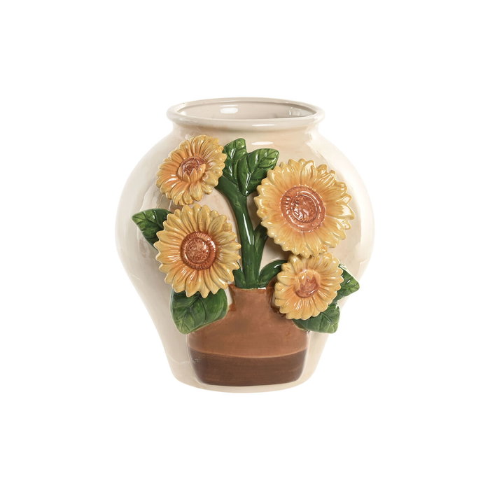 Home ESPRIT Vase Shabby Chic Jaune Beige Céramique Home ESPRIT Vase Shabby Chic Jaune Beige Céramique