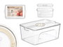 Kinvara Organisateur de Réfrigérateur Tapa Jumbo Blanc Transparent 33.5x21.2x14 cm (Set de 12)