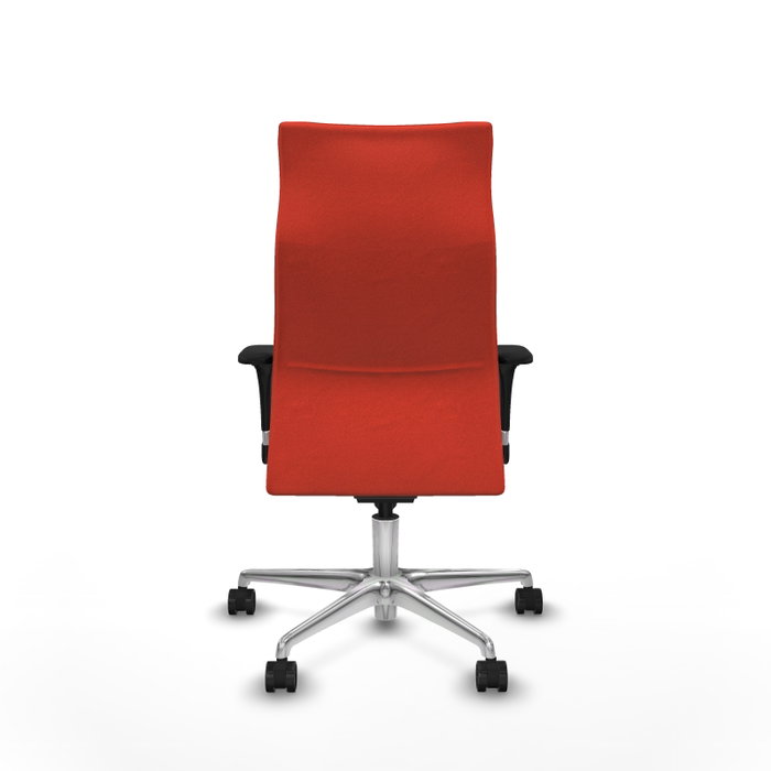 Piqueras Y Crespo Fauteuil Albacete Orange Foncé avec mécanisme Synchro et base Aluminium Piqueras Y Crespo Fauteuil Albacete Orange Foncé avec mécanisme Synchro et base Aluminium