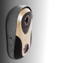 Caméra Sonnette WiFi Éclairage LED Détection de Mouvement PIR Vision Nocturne IR Angle 360° Batterie Lithium Installation Sans Fil