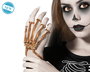 Accesorio Mano de Esqueleto Metálica en Tono Dorado para Muñeca - Adorno Disfraz Halloween, Catrina, Terror Gótico
