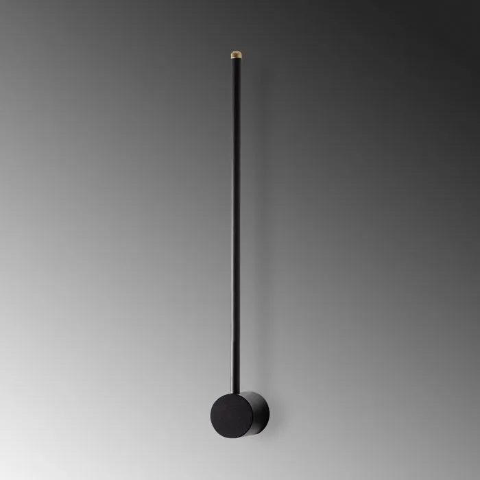 Applique murale linéaire Black en métal noir de 62 cm