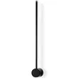 Applique murale linéaire Black en métal noir de 62 cm