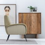 BigBuy Home Fauteuil Noir et Vert