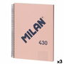 Carnet Milan 430 Rose