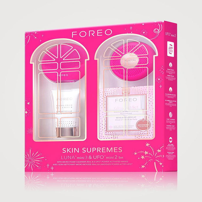 Foreo - Set de Soin Luna Mini 3 + UFO Mini 2 - Nettoyant Facial et Masque Lumineux Foreo - Set de Soin Luna Mini 3 + UFO Mini 2 - Nettoyant Facial et Masque Lumineux