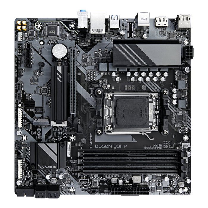 Gigabyte B650M D3HP Carte mère Micro-ATX AMD AM5 DDR5 Ryzen 7000/8000/9000 PCIe 4.0 M.2 2.5GbE HDMI Gigabyte B650M D3HP Carte mère Micro-ATX AMD AM5 DDR5 Ryzen 7000/8000/9000 PCIe 4.0 M.2 2.5GbE HDMI