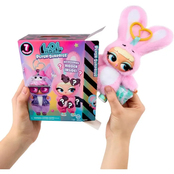 L.O.L. Surprise! Plush Surprise - Peluche avec 7 surprises et porte-clés L.O.L. Surprise! Plush Surprise - Peluche avec 7 surprises et porte-clés