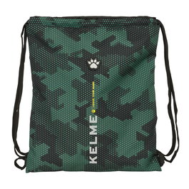 Sac à dos serré par des ficelles Kelme Camo Noir Vert 35 x 40 x 1 cm