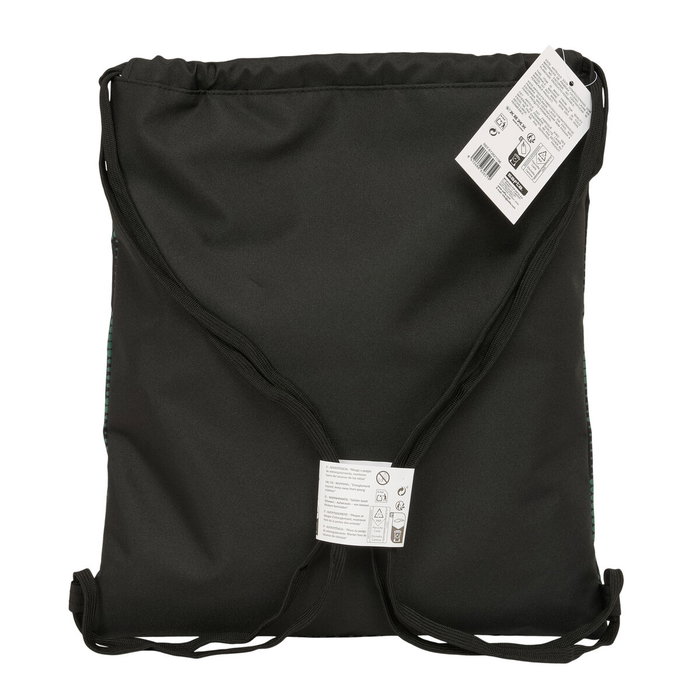 Sac à dos serré par des ficelles Kelme Camo Noir Vert 35 x 40 x 1 cm