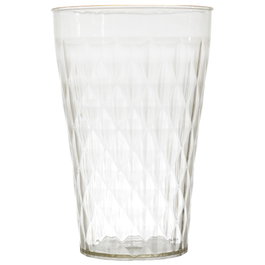 Home Deco Factory Verre en plastique MIRAGE 420 ml avec rebord doré