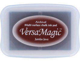Tsukineko VERSAMAGIC Tampon encreur marron rojizo intense effet craie 95x65mm