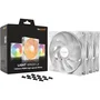 BE QUIET! Light Wings LX BL131 Ventilateur boîtier 140 mm PWM haute vitesse blanc triple pack - 3 ventilateurs ARGB, 16 LED, pale dépolie, moteur boucle fermée