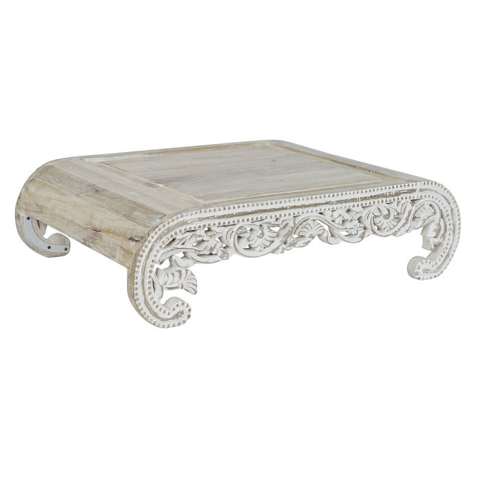 Table d'appoint DKD Home Decor Blanc Bois de manguier 89 x 63,5 x 25,4 cm Table d'appoint DKD Home Decor Blanc Bois de manguier 89 x 63,5 x 25,4 cm
